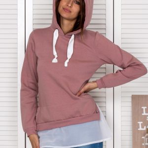 Wholesale Pink sweatshirt with shirt