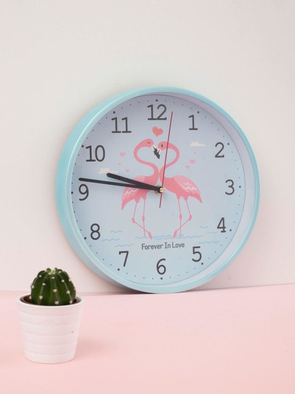 Wholesale Light Blue Wall Clock