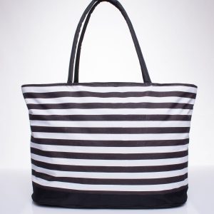 Wholesale Brown Striped Beach Bag