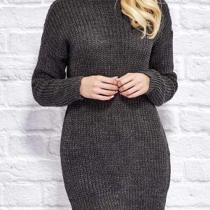 Wholesale Dark Grey Sweater with Binding