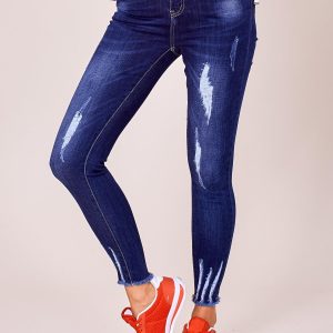 Wholesale Dark blue skinny jeans