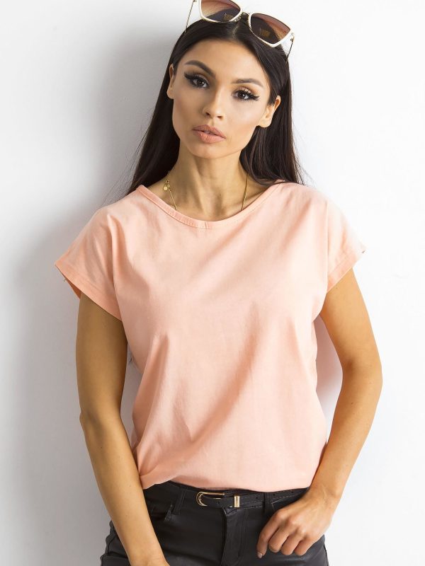 Wholesale Women's t-shirt peach