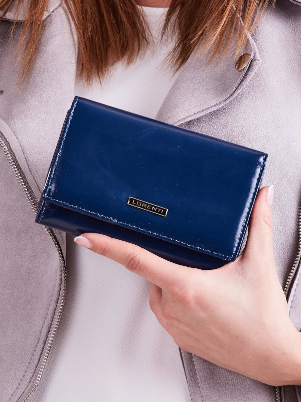 Wholesale Dark Blue Ladies Leather Wallet