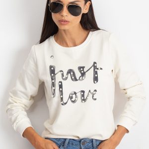 Wholesale Ecru sweatshirt Love