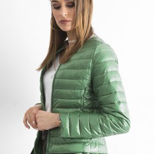 Wholesale Green Transition Jacket with Ruffle