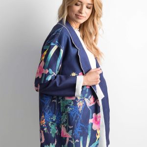 Wholesale Navy blue floral blazer