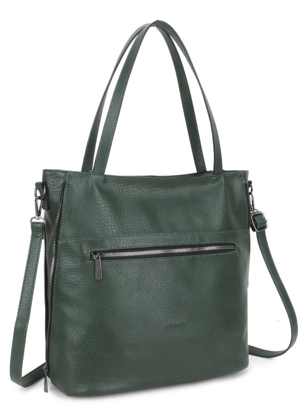 Wholesale Green capacious shopper bag LUIGISANTO