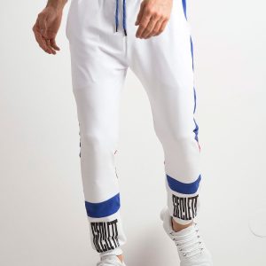 Wholesale Men's white sweatpants with inscriptions