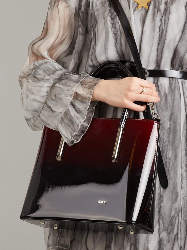 Wholesale Burgundy black ombre bag