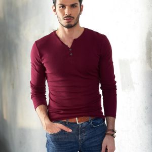 Wholesale Burgundy blouse for men