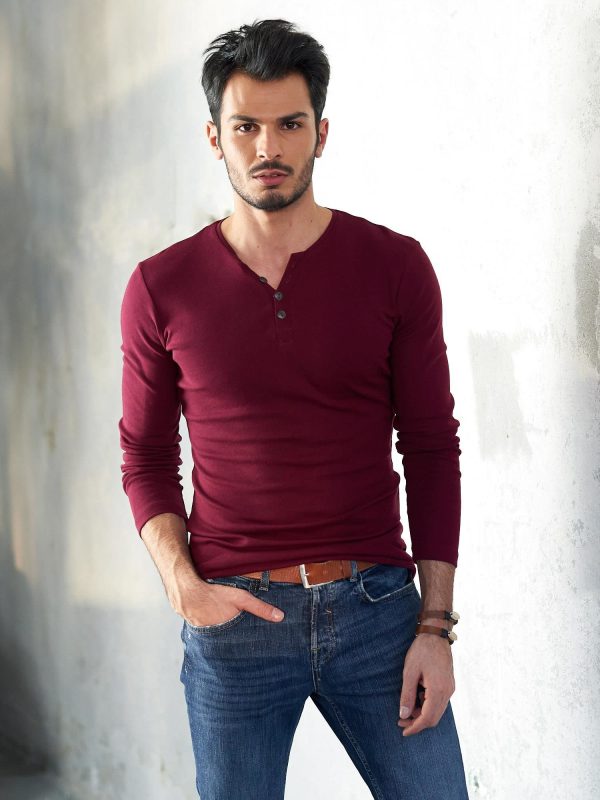 Wholesale Burgundy blouse for men