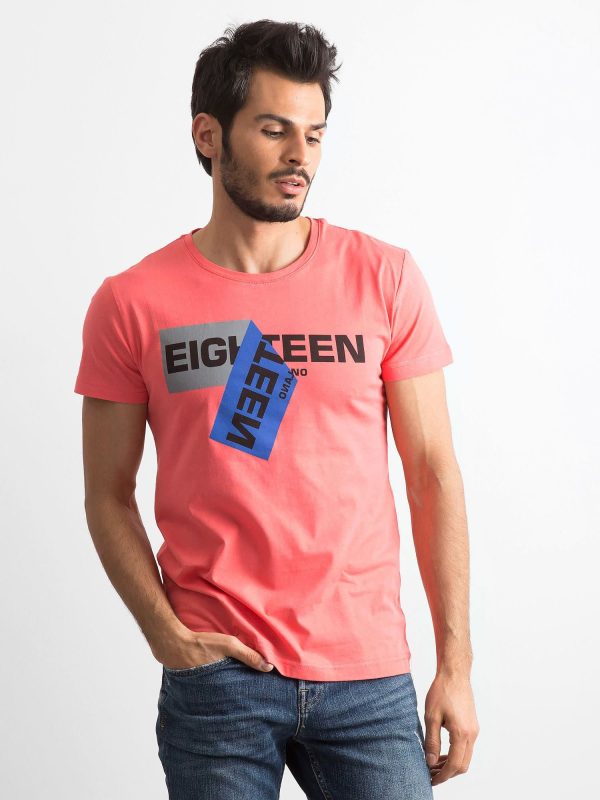 Wholesale Coral Cotton Printed Men's T-Shirt