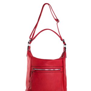 Wholesale Rote Damen Schultertasche mit Tasche