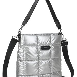 Wholesale Silver shoulder bag with detachable LUIGISANTO strap