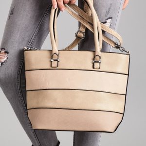 Wholesale Beige urban bag with detachable strap