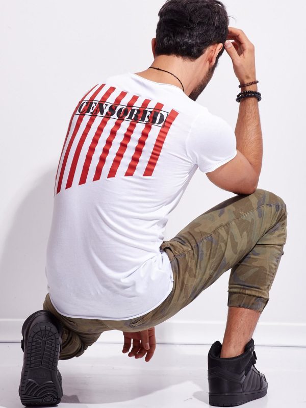 Wholesale White t-shirt for men with print