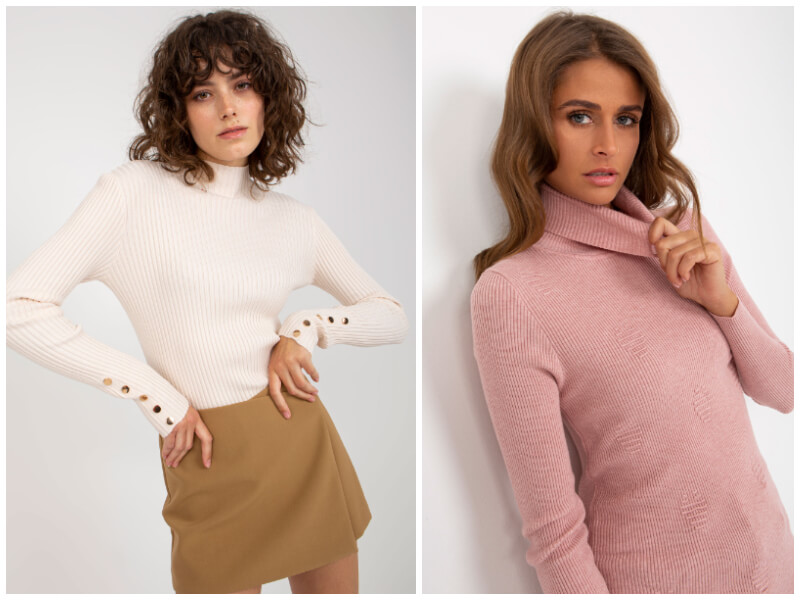 Ribbed turtlenecks in wholesale – meet this trend