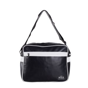 Wholesale Schwarze Herren Schultertasche with verstellbarem Riemen