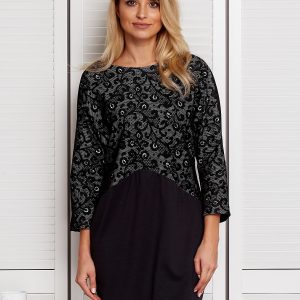 Wholesale Black dress with decorative top