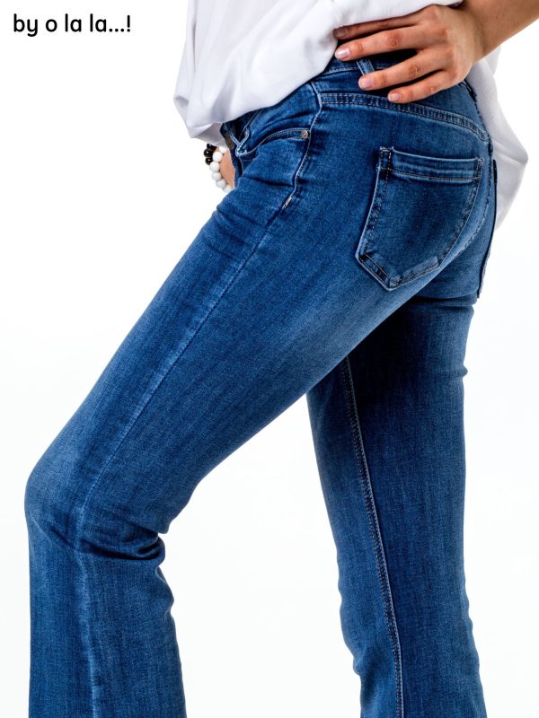 Wholesale Blue flare jeans BY O LA LA