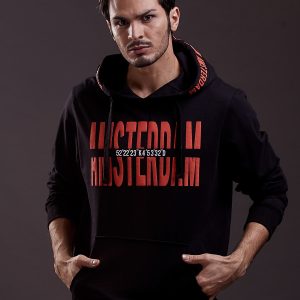 Wholesale Black sweatshirt for men with urban print