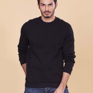 Wholesale Black sweatshirt for men basic