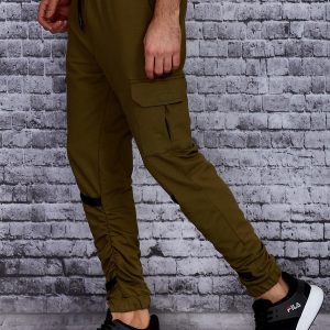 Wholesale Khaki joggers for men with pockets