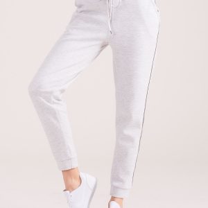 Wholesale Light grey sweatpants with pockets