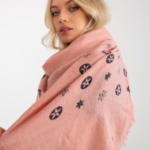 Wholesale Dirty Pink Ladies Printed Shawl