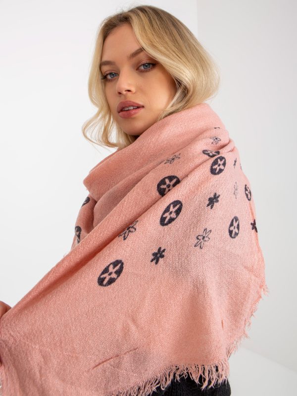 Wholesale Dirty Pink Ladies Printed Shawl