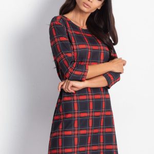 Wholesale Black Checkered Dress