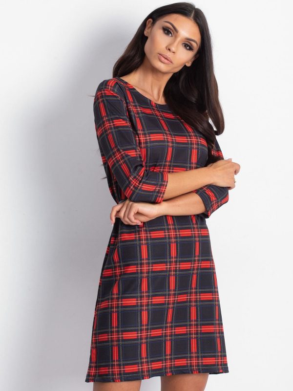 Wholesale Black Checkered Dress