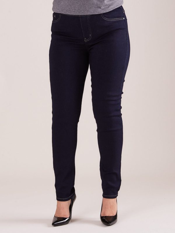 Wholesale Dark blue jeggings PLUS SIZE