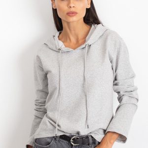 Wholesale Grey sweatshirt with hoodie