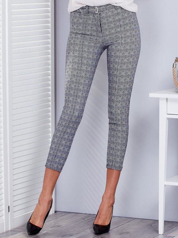 Wholesale Black and White Checkered Pants