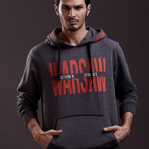 Wholesale Dark grey sweatshirt for men WARSAW