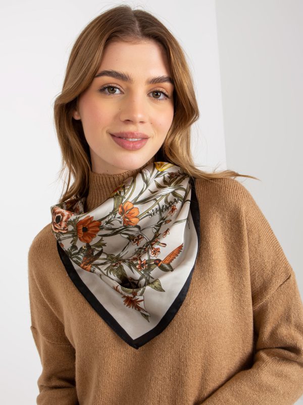 Wholesale Grey Women's Floral Scarf