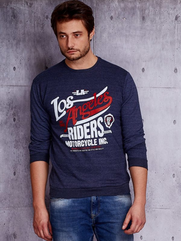 Wholesale Dark blue sweatshirt for men Los Angeles