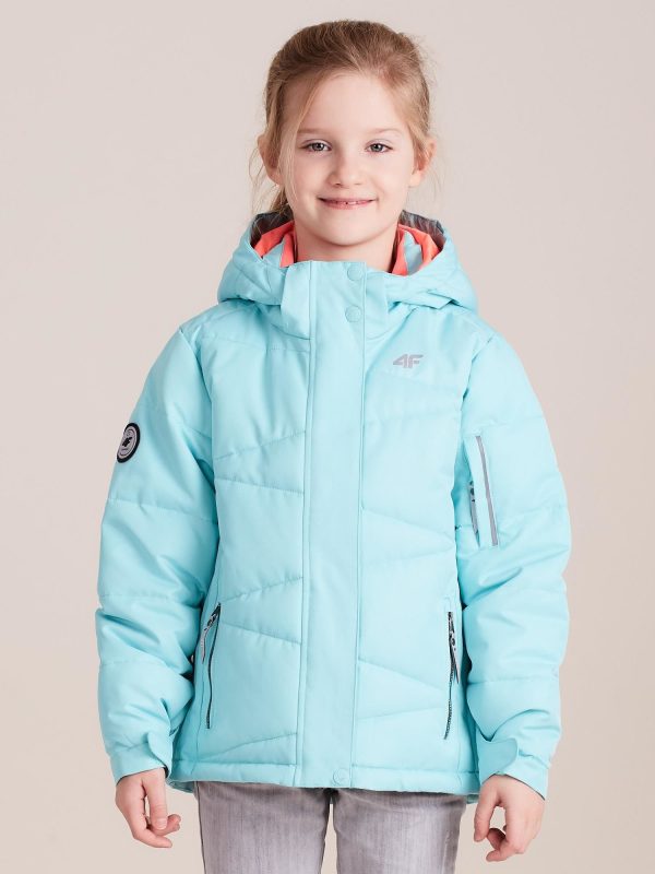 Wholesale 4F Mint Quilted Ski Jacket For Girl