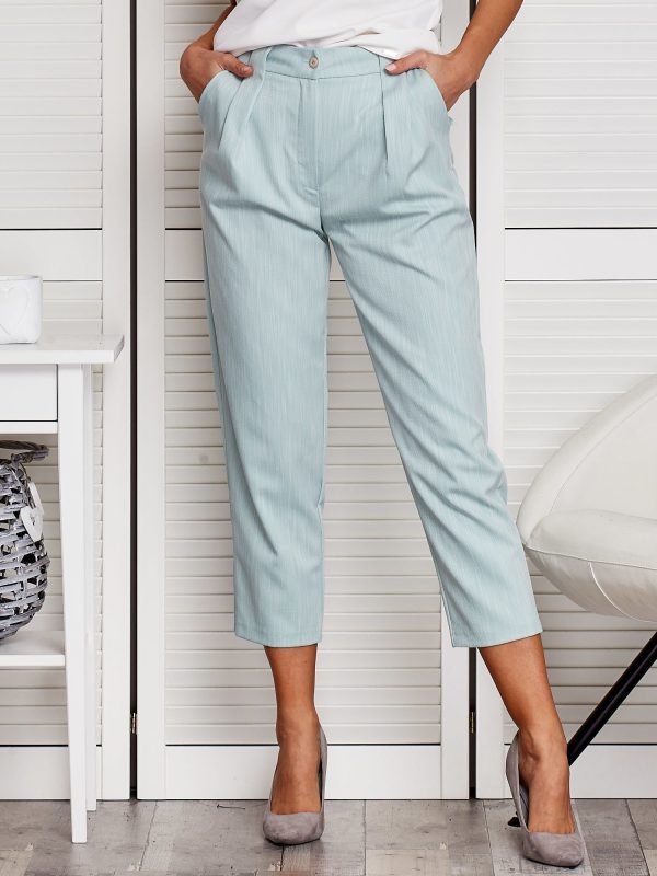 Wholesale Mint pants with ruching