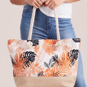 Wholesale White Bag in Vegetable Prints