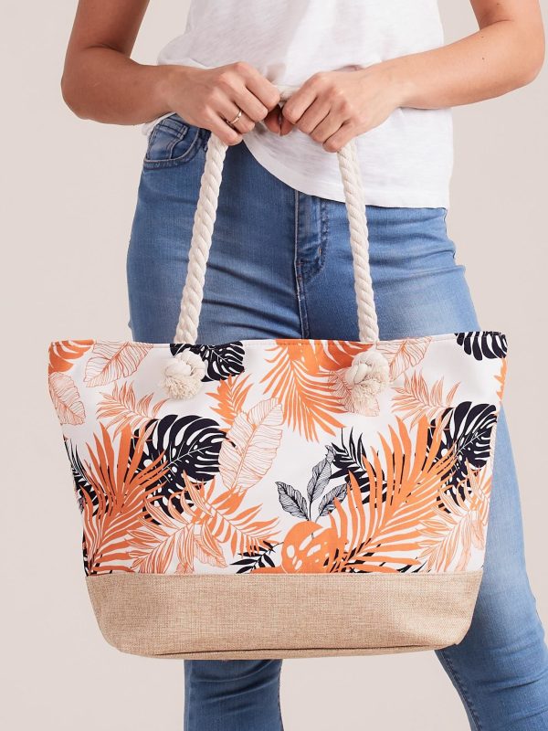 Wholesale White Bag in Vegetable Prints