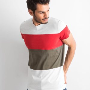 Wholesale Men's T-shirt with wide belts