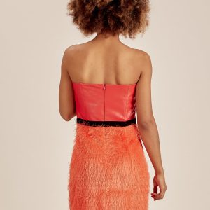 Wholesale Orange fringe dress