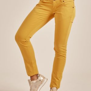 Wholesale Yellow pants in regular cut