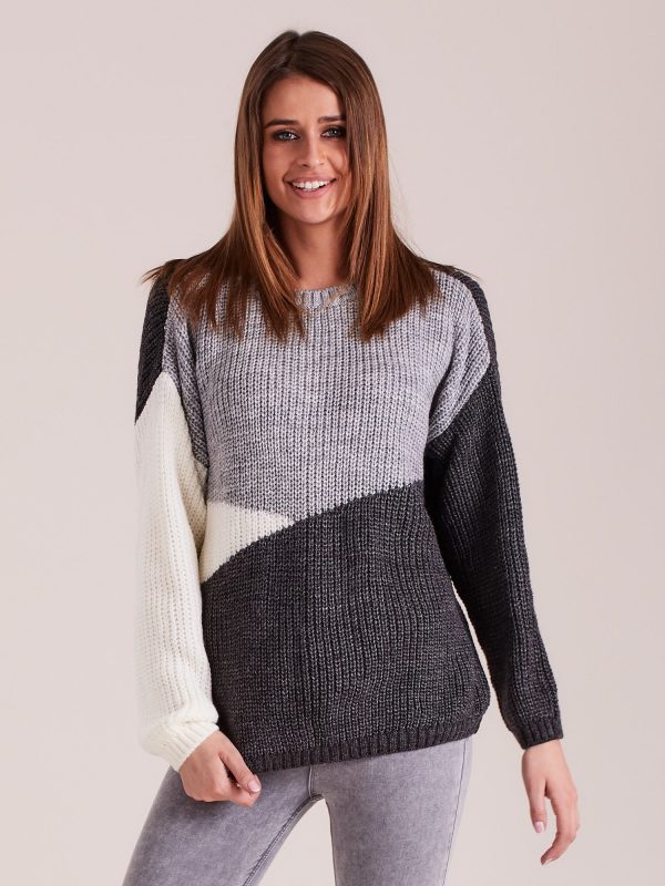 Wholesale Dark gray sweater three colors