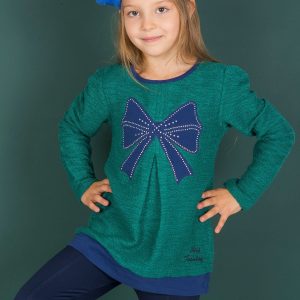 Wholesale Sea sweater for girl with a Patch