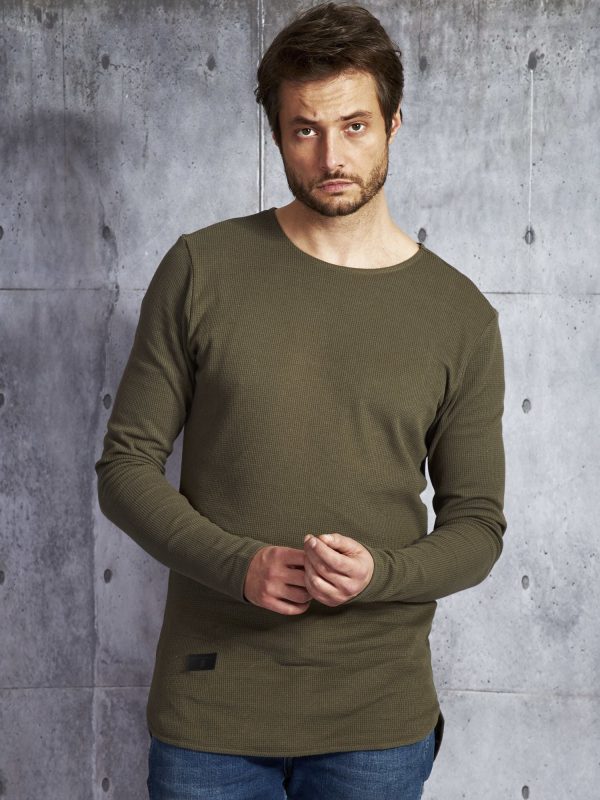 Wholesale Khaki Longer Blouse for Men