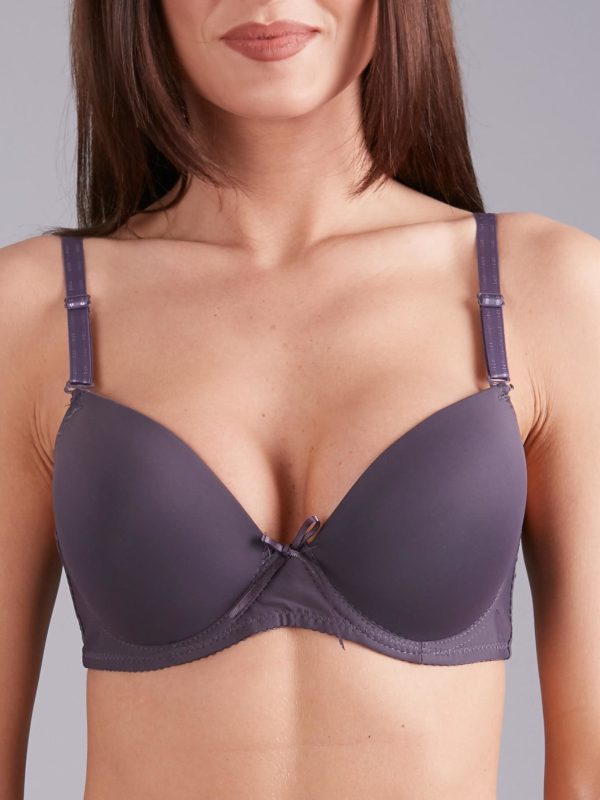 Wholesale Dark Grey Padded Bra