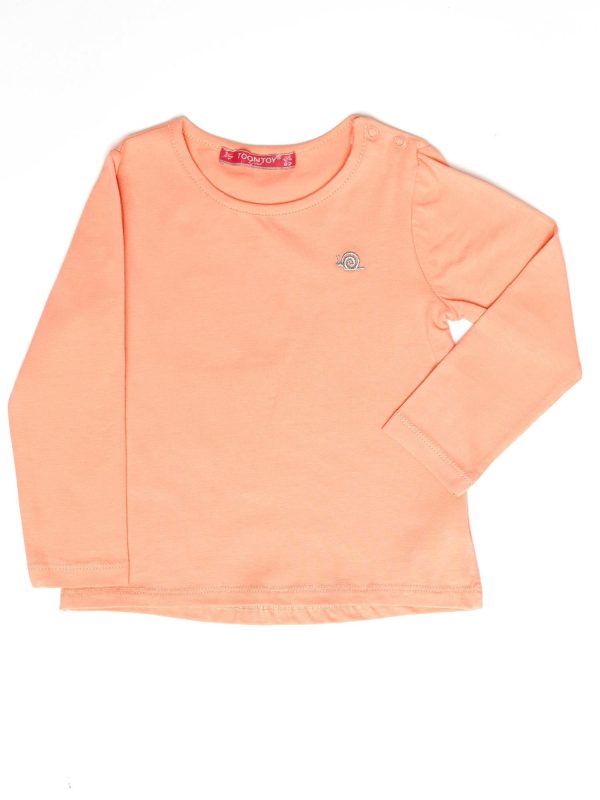 Wholesale Orange Plain Girls' Blouse